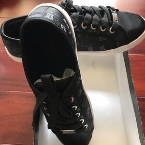 Bebe Black and White Logo Sneakers 10